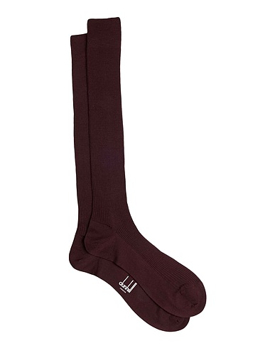 DUNHILL Short socks Burgundy 100% Cotton