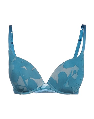 MAISON LEJABY Bra Slate blue 47% Polyamide, 40% Viscose, 13% Elastane