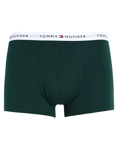 TOMMY HILFIGER Boxer Verde scuro 50% Modal, 40% Cotone, 10% Elastan