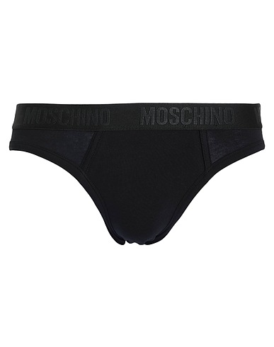 MOSCHINO Slip Nero 95% Cotone, 5% Elastan