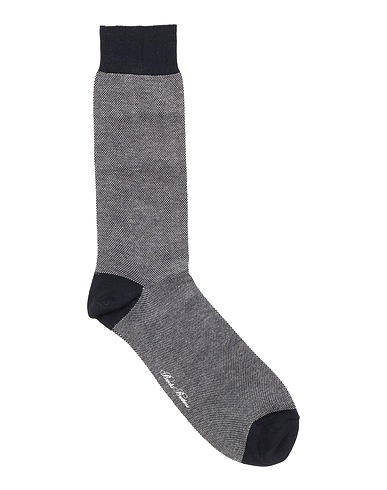 BROOKS BROTHERS Short socks Midnight blue 80% Cotton, 20% Nylon