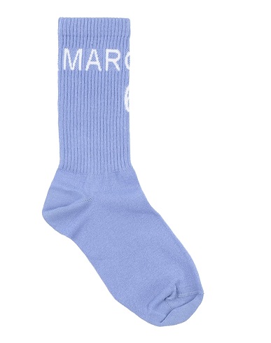 MM6 MAISON MARGIELA Chaussettes et collants Bleu-gris 85% Coton, 10% Polyamide, 5% Élasthanne
