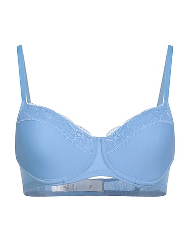 HANRO Bra Sky blue 58% Polyester, 34% Cotton, 8% Elastane