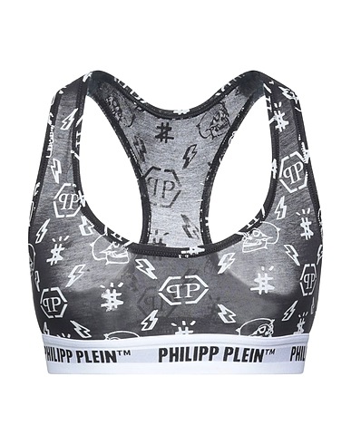 PHILIPP PLEIN Sujetador Negro 95% Algodón, 5% Elastán