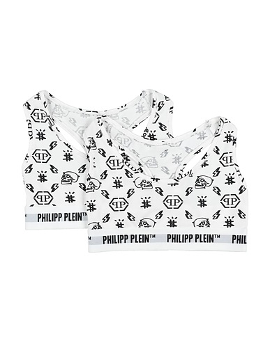 PHILIPP PLEIN Reggiseno Bianco 95% Cotone, 5% Elastan