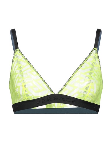 VERSACE Bra Yellow 93% Polyamide, 7% Elastane, Polyester