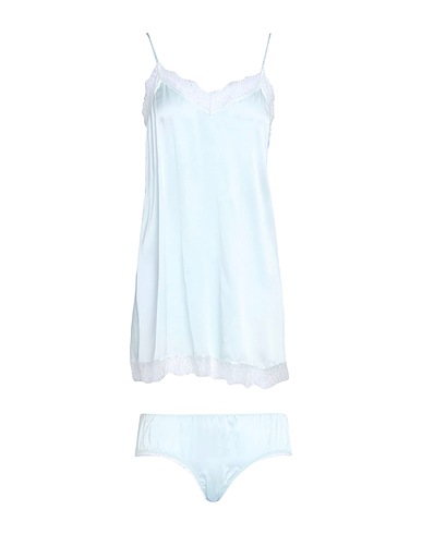 ROSAMUND MOISELLE Coordinato Celeste 100% Seta di gelso