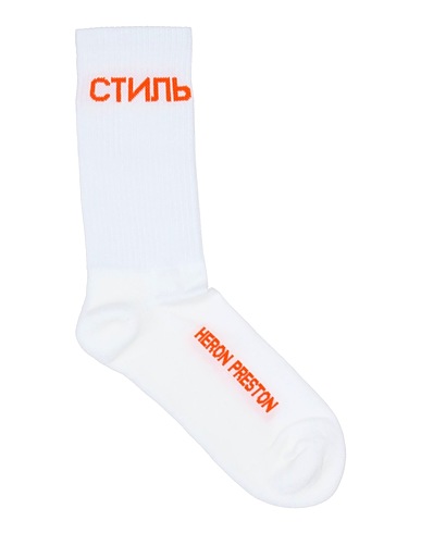 HERON PRESTON Short socks White 80% Organic cotton, 15% Polyamide, 5% Elastane