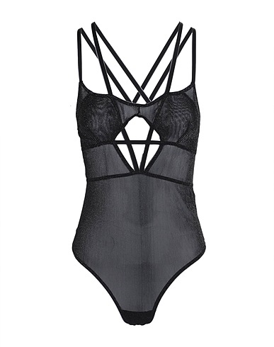 TOPSHOP Κορμάκι Μαύρο 65% Νάιλον, 35% Πολυεστέρας