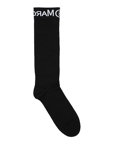MM6 MAISON MARGIELA Socks & tights Black 80% Cotton, 18% Polyamide, 2% Elastane
