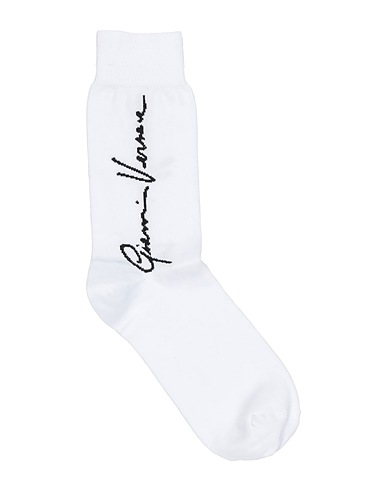 VERSACE Socks & tights White 80% Cotton, 16% Polyamide, 4% Elastane