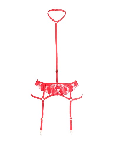 BLUEBELLA Bustiers, Corsets & Suspenders Colette Suspender Harness  Red 100% Polyester