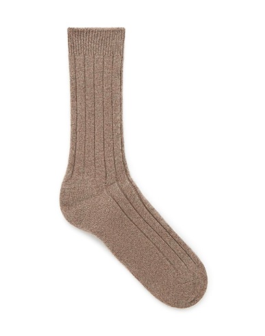 COS Short socks Khaki 92% Cashmere, 7% Polyester, 1% Elastane