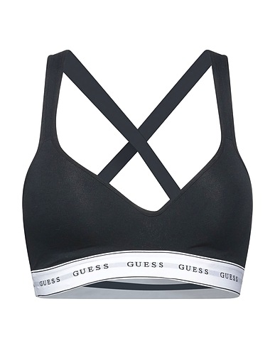 GUESS Bra Black 55% Cotton, 37% Modal, 8% Elastane