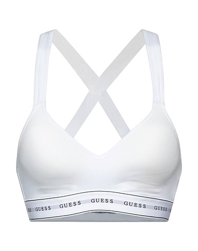 GUESS Bra White 55% Cotton, 37% Modal, 8% Elastane