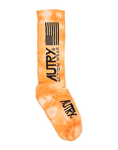 AUTRY Calze e Calzini Arancione 78% Cotone, 12% Poliestere, 5% Poliammide, 5% Elastan