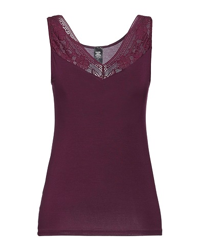 CALIDA Undershirt Deep purple 95% Tencel™ Modal, 5% Elastane, Polyamide