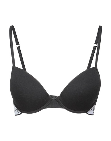 CHIARA FERRAGNI Bra Black 95% Cotton, 5% Elastane, Polyester