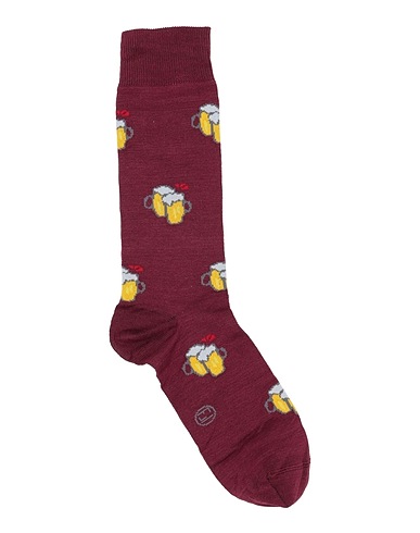 LANZA LE CALZE Socks & tights Burgundy 90% Cotton, 10% Elastane