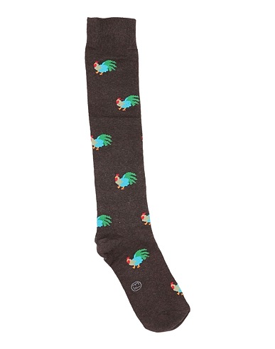 LANZA LE CALZE Socken & Strümpfe Dunkelbraun 90% Baumwolle, 10% Elastan