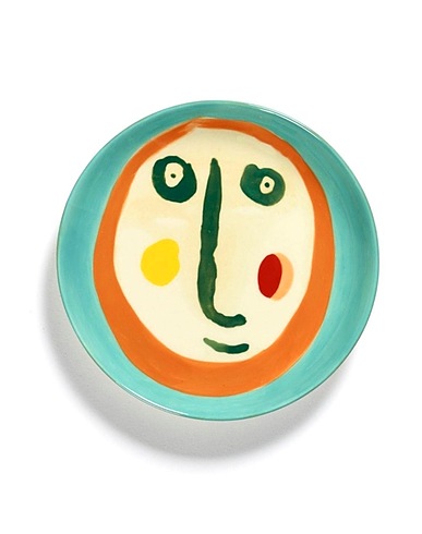 SERAX Assiettes Serax Feast dinner plate diam. 16 cm. face 2 - Set 12 Fantaisie Grès