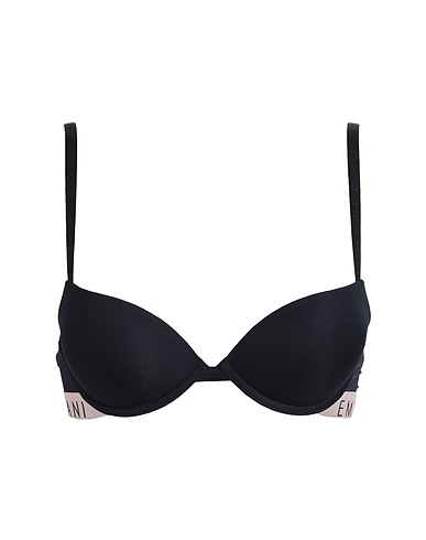 EMPORIO ARMANI Bra LADIES KNITTED PUSH
 Black 85% Polyamide, 15% Elastane