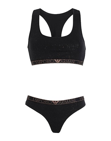 EMPORIO ARMANI Coordinato Nero 95% Cotone, 5% Elastan