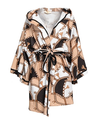 IU RITA MENNOIA Dressing gowns & bathrobes Beige 75% Cotton, 17% Polyamide, 8% Elastane