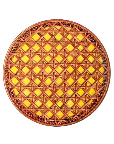 MARIO LUCA GIUSTI Plates Mario Luca Giusti Patagonia underplate diam. 33 cm. - Set 6 Yellow Melamine