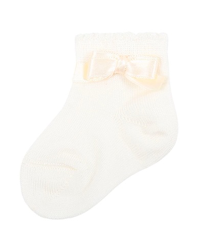 STORY LORIS Short socks Calzini Ivory Cotton