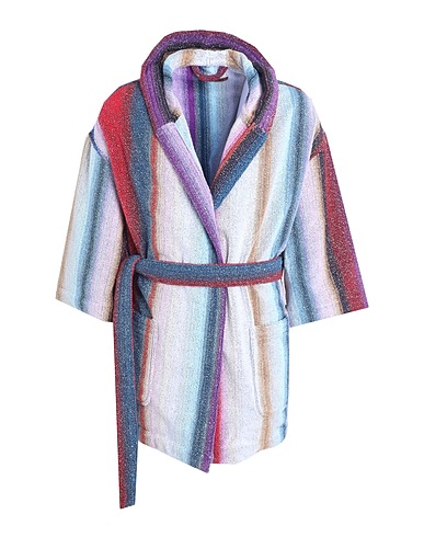 MISSONI HOME Batas y albornoces CLANCY SHORT HOODED ROBE (GIFT BOX)
 Lila 90% Algodón, 10% Fibra metálica