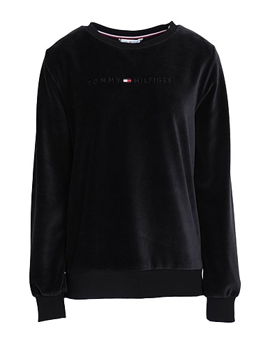 TOMMY HILFIGER Sleepwear Black 80% Cotton, 20% Polyester