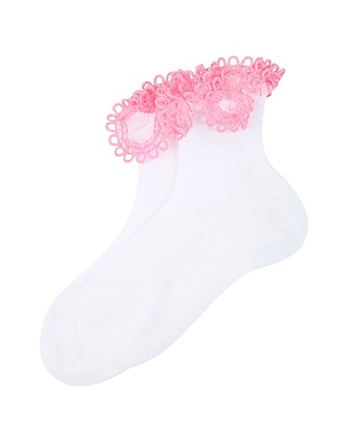 STORY LORIS Short socks Calzini Fuchsia Cotton