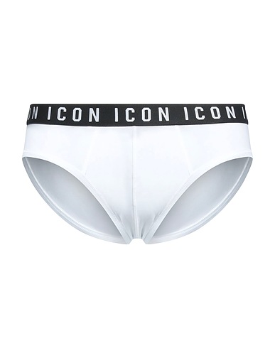 DSQUARED2 Brief UNDERWEAR White 89% Cotton, 11% Elastane