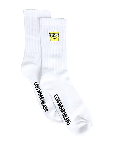 GCDS Short socks White 85% Cotton, 10% Polyamide, 5% Elastane