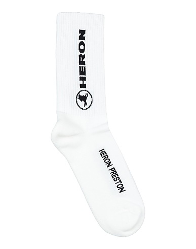 HERON PRESTON Socks & tights White 80% Organic cotton, 15% Polyamide, 5% Elastane