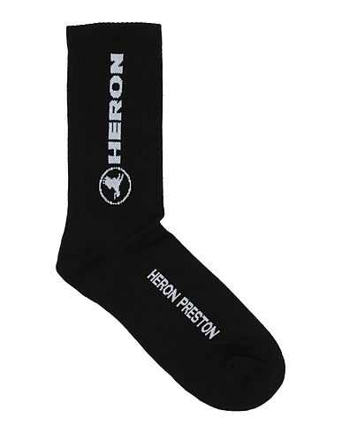 HERON PRESTON Socks & tights Black 80% Organic cotton, 15% Polyamide, 5% Elastane