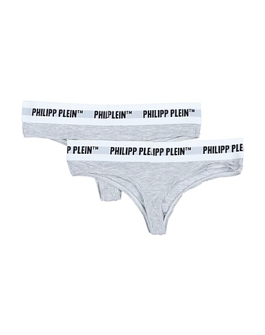 PHILIPP PLEIN Brief Grey 90% Cotton, 5% Elastane, 5% Viscose