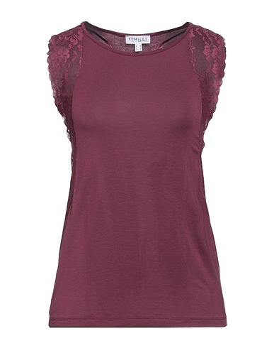 FEMILET by CHANTELLE Undershirt Burgundy 95% Modal, 5% Elastane, Polyester