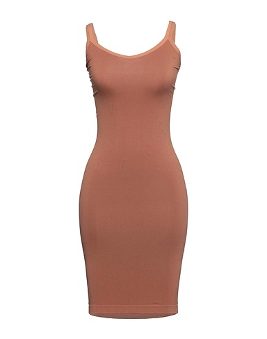 ALESSIA SANTI Slip Brown 93% Polyamide, 7% Elastane