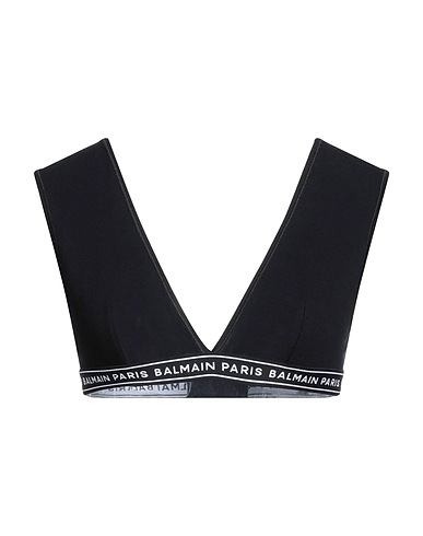 BALMAIN Bra Black 90% Cotton, 10% Elastane