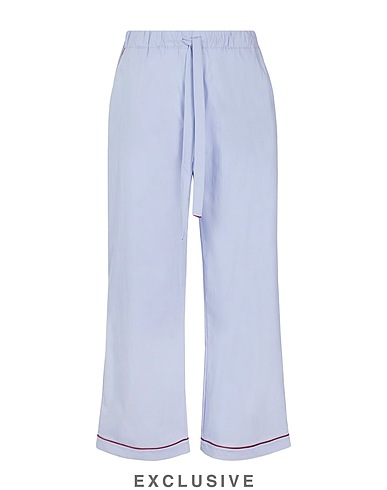 8 by COCO CAPITÁN Sleepwear THE REMOVE BEFORE SEX/WASH BOTTOM Light blue 69% Cotton, 28% Polyamide, 3% Elastane