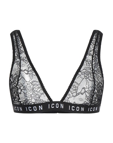 DSQUARED2 Reggiseno Nero 90% Poliammide, 10% Elastan