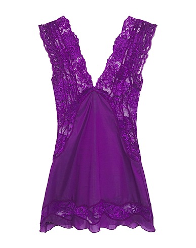 LA PERLA Undershirt Purple 50% Silk, 44% Polyamide, 6% Elastane, Viscose