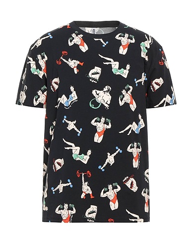 MOSCHINO Undershirt Midnight blue 94% Cotton, 6% Elastane