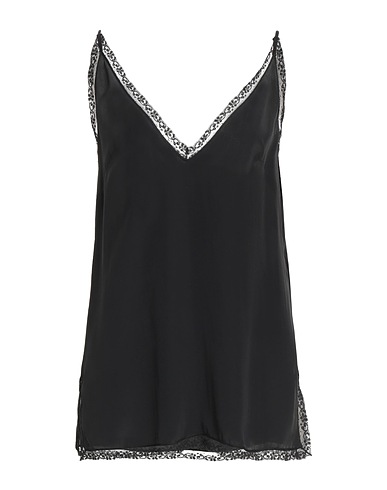 ERMANNO SCERVINO Slip Black 81% Acetate, 10% Silk, 9% Polyamide