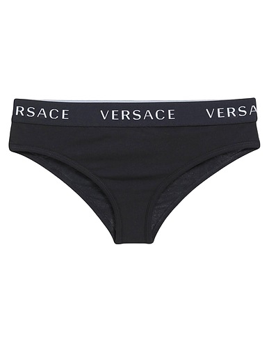 VERSACE Brief Black 94% Cotton, 6% Elastane, Rubber, Polyamide, Polyester
