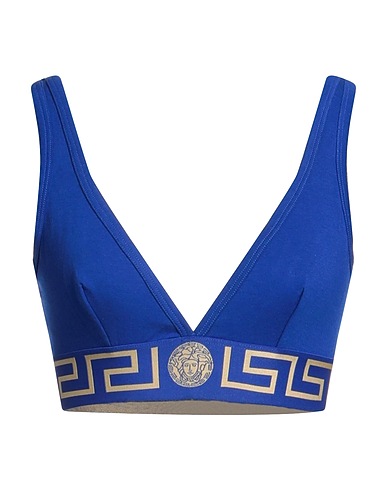 VERSACE Reggiseno Blu 94% Cotone, 6% Elastan, Poliammide, Poliestere