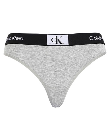 CALVIN KLEIN UNDERWEAR Slip Gris 90% Coton, 10% Élasthanne