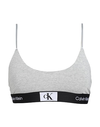 CALVIN KLEIN UNDERWEAR Bra Grey 90% Cotton, 10% Elastane